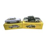 A pair of boxed Atlas Editions reproduction Dinky Toys, to include: - 547 P L 17 Panhard - 551