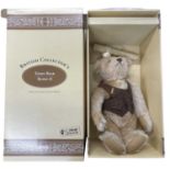A boxed limited edition Steiff German Collector's 1996 Teddy Bear Blond 43, with certificate. Number