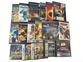 A collection of various Playstation 2/3/PSP and Nintendo DS games