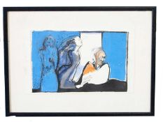 Natalie Cohen (20th century), mixed media on laid wove paper, signed and dated 1989 in pencil,