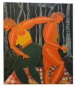 Oriele Steiner (b.1993), 'Worry is Undernourished Enthusiasm', oil on canvas, signed and dated