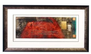 Govinder Nazran (British,1964-2008), 'IL Gato', limited edition giclee, numbered 43/65 and signed in