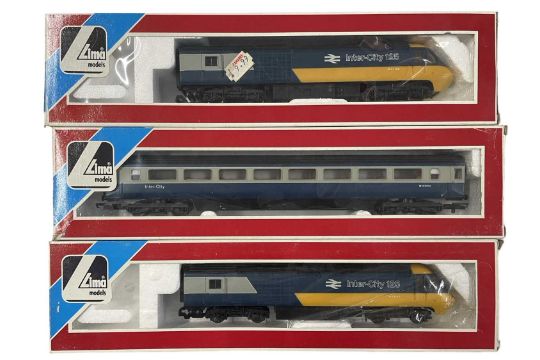 Three boxed Lima 00 gauge railway models, to include: - Inter-City 125, W43168 Loco (x2) - Inter