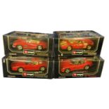 A collection of boxed Bburago car models, to include: - 1992 Dodge Vipers RT/10 - 1991 Ferrari 348tb