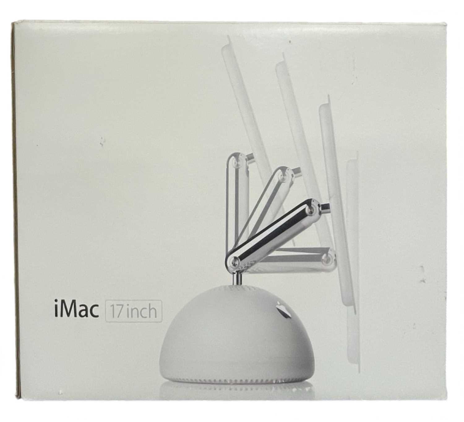 A 17" Apple Mac G4 with mouse, speakers, keyboard, remote, manuals and original box - Image 2 of 4