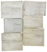 ONE PACKET: Various vellum documents pertaining to property, mortgages, indentures etc