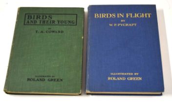 Ornithological book interest: Birds in Flight 1st edition 1922 by W.P.Pycraft. 12-mounted colour