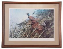 Alan B. Hayman (British, 20th century), 'No Hiding Place' limited edition chromolithograph, numbered