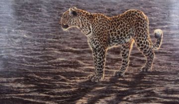 Alan M.Hunt (British, b.1947), Okavango Apparition, limited edition lithograph (slipped in glaze),