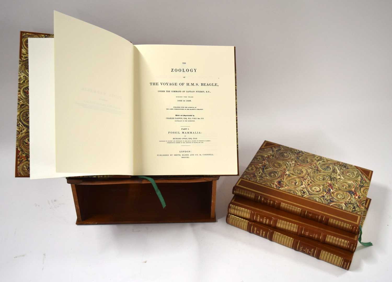 Natural History Book interest - Modern leather bound facsimiles of "Zoology of the Beagles Voyage" - Image 5 of 5