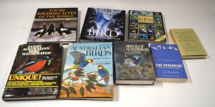 Ornithological book interest: Quantity of Eight books on Australian birds to include: 'Birds of