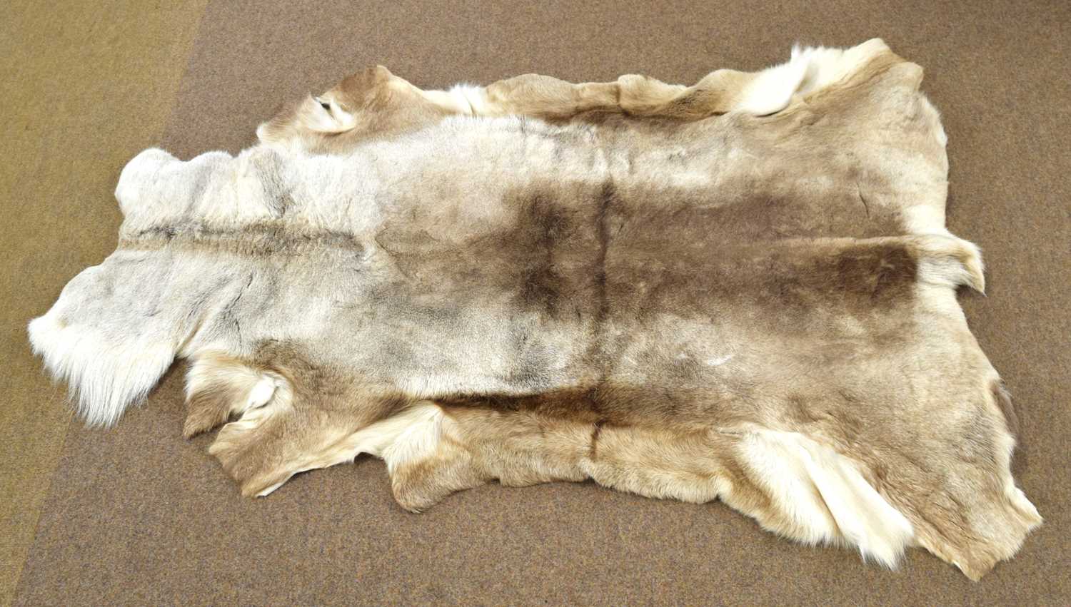 Reindeer skin rug