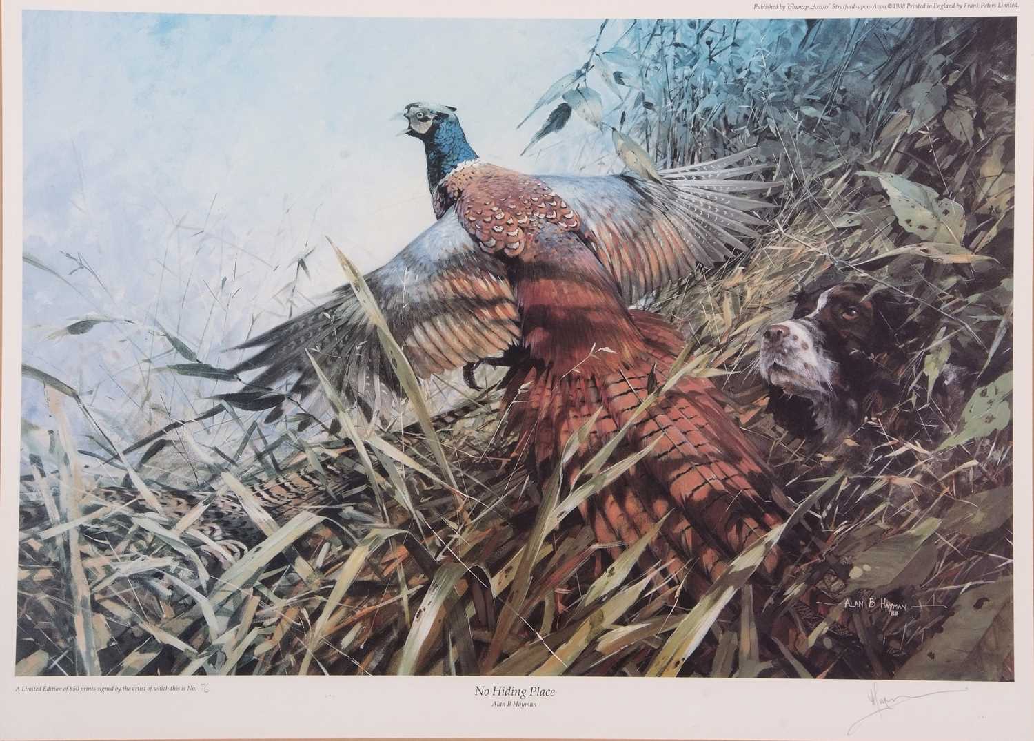 Alan B. Hayman (British, 20th century), 'No Hiding Place' limited edition chromolithograph, numbered - Image 2 of 2