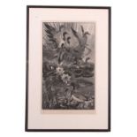 Colin See-Paynton (British,1946), 'Sudden Movement', limited edition wood engraving, signed and