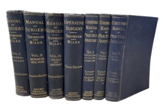 Medical interest: Various volumes: ALEXIS THOMSON AND ALEXANDER MILES MANUAL OF SURGERY: VOL I -