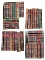 A large collection of late 19th and early 20th century issues of PUNCH, bound within half calf,