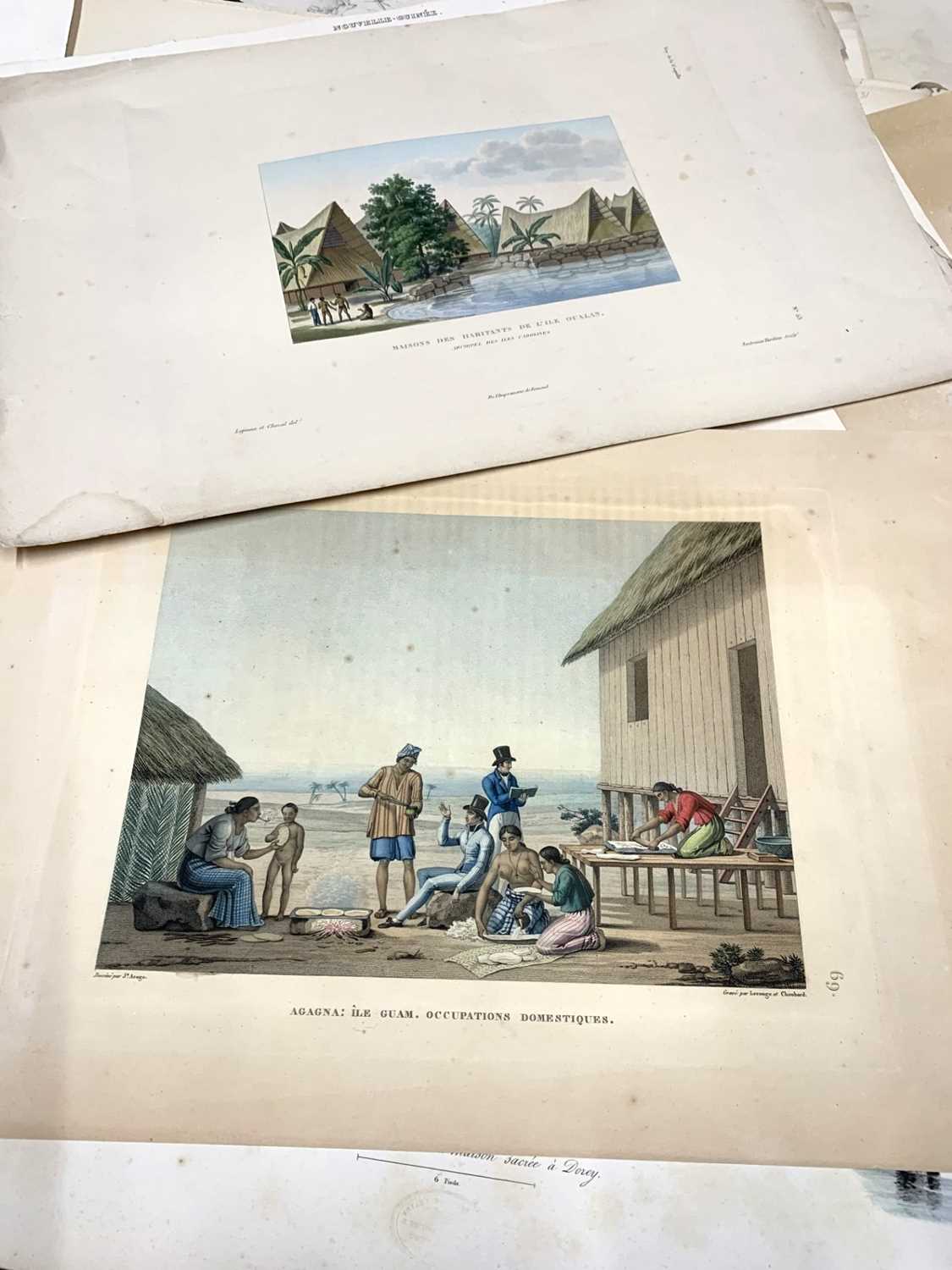 Approx 40 19th century copper plate engravings in colour, printed by Augrand, Lemercier, Choubard, - Image 6 of 7