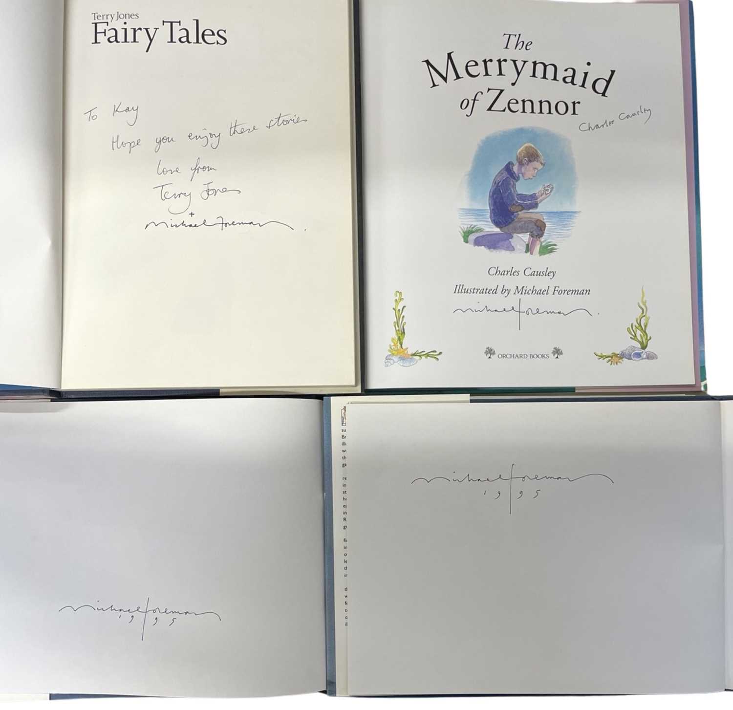 MICHAEL FOREMAN (Illus): Various titles: WAR BOY; THE MERMAID OF ZENNOR (Inscribed by authors to - Image 2 of 2
