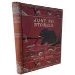 RUDYARD KIPLING; JUST SO STORIES, London, Macmillan and Co, 1902. Red cloth pictorial cover and
