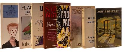 ASSORTED FIRSTS (FICTION): 8 volumes, to include: PETER CAREY: OSCAR AND LUCINDA, London, Faber &