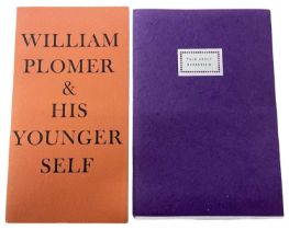 BBC PRODUCTIONS: WILLIAM PLOMER AND HIS YOUNGER SELF, Ewelme, 1963, salmon printed paper wraps;