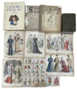FASHION AND HOME INTEREST: Mixed lot to include: 5 Ladies Treasury coloured Paris fashion plates;