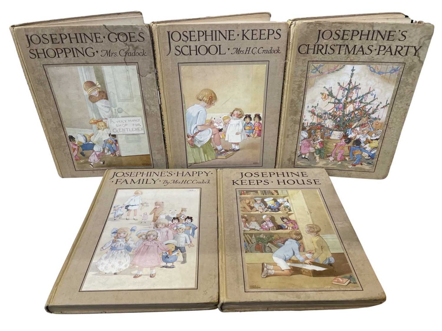 MRS H CRADOCK: 5 titles: JOSEPHINE GOES SHOPPING; JOSEPHINE KEEPS SCHOOL; JOSEPHINE'S HAPPY