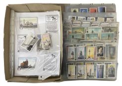 A collection of 20th century cigarette and other collectable cards, of coastal and maritime