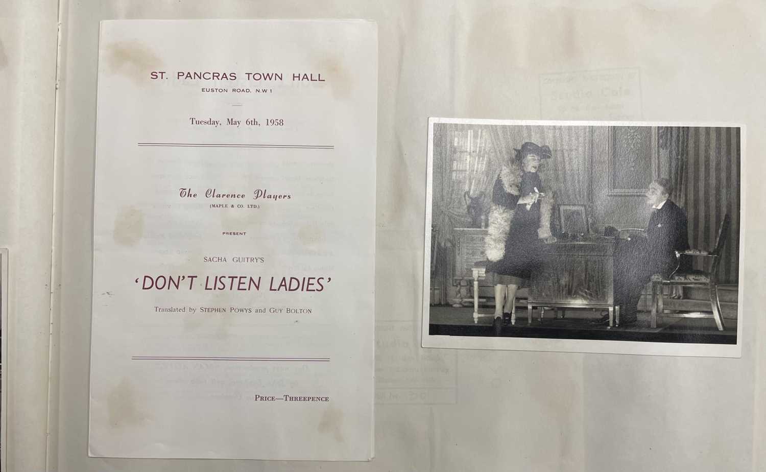Autograph and Album with Theatrical Photos and Ephemera - Image 3 of 16