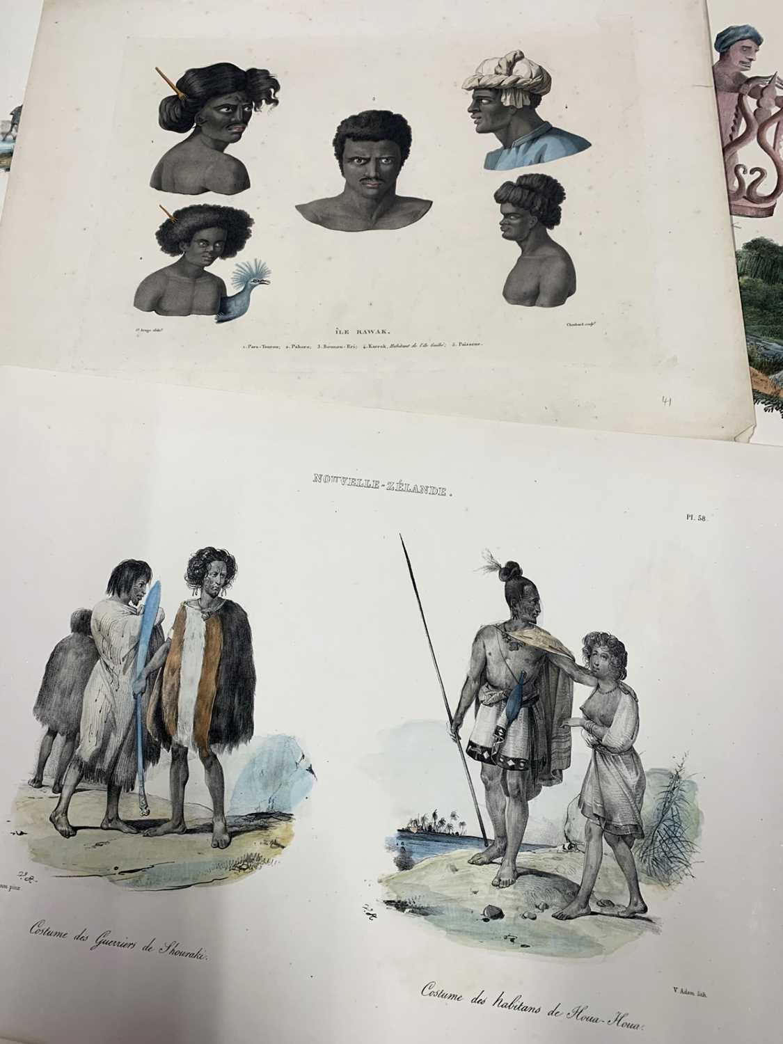 Approx 40 19th century copper plate engravings in colour, printed by Augrand, Lemercier, Choubard, - Image 2 of 7