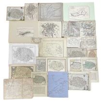 One packet: Assorted engraved maps and book plates of Norfolk, 18th and 19th century, various
