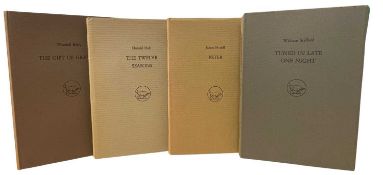 INSCRIBED DEERFIELD PRESS POETRY: 4 volumes, to include: WILLIAM STAFFORD: TUNED IN LATE ONE