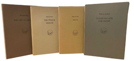 INSCRIBED DEERFIELD PRESS POETRY: 4 volumes, to include: WILLIAM STAFFORD: TUNED IN LATE ONE
