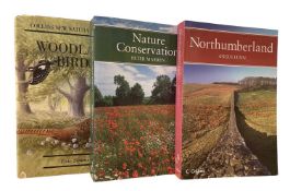 NEW NATURALIST: 3 modern titles: WOODLAND BIRDS; NORTHUMBERLAND; NATURE CONSERVATION (3)