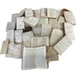 An eclectic collection of mostly 18th century English and some 17th century books, mostly