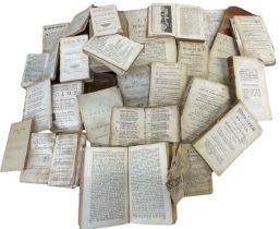 An eclectic collection of mostly 18th century English and some 17th century books, mostly