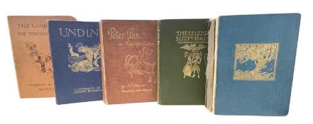 ARTHUR RACKHAM (ILLUS): 5 TITLES: THE LEGEND OF SLEEPY HOLLOW, London, George G Harrup, 1928; A