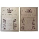 WASHINGTON IRVING'S SKETCHBOOKS: BRACEBRIDGE HALL AND OLD CHRISTMAS, London, Macmillan, 1882.