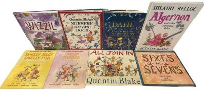 QUENTIN BLAKE (Illus): 8 First edition Titles: ALGERNON AND OTHER CAUTIONARY TALES, London, Jonathan