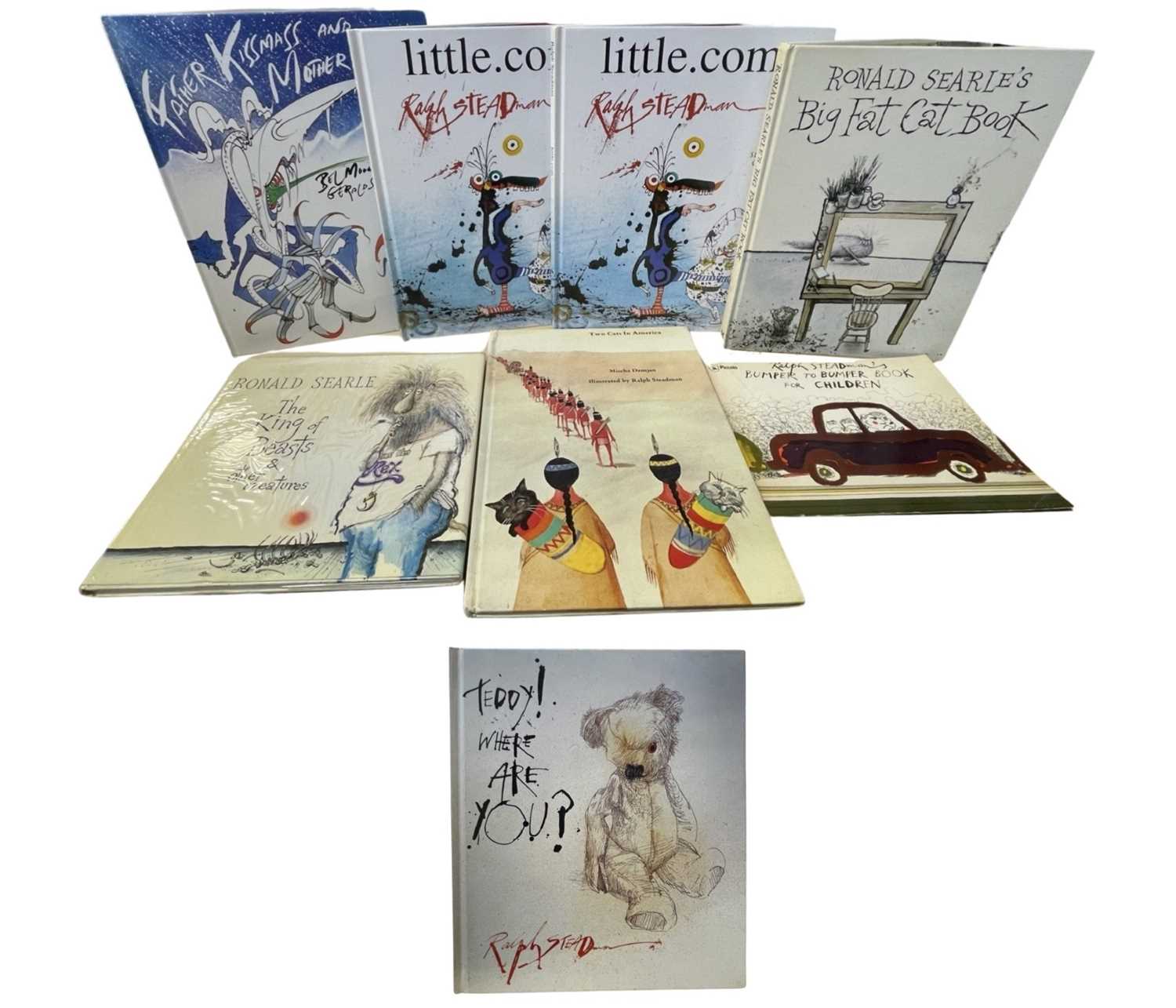 RALPH STEADMAN, RONALD SEARLE AND GERALD SCARFE: 8 First titles, to include: STEADMAN: LITTLE.COM,