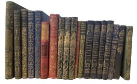 A collection of 19 decoratively bound small format books, to include WILLIAM MORRIS, R L