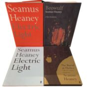 SEAMUS HEANEY FIRST EDITIONS: 4 titles: ELECTRIC LIGHT, London, Faber and Faber, 2001, uncorrected