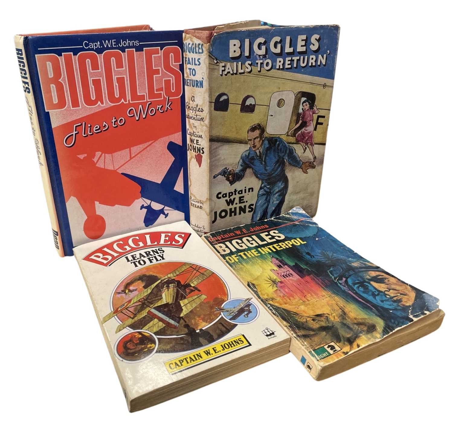 W E JOHNS: BIGGLES, various titles: BIGGLES FLIES TO WORK, London, Deans International , 1985;