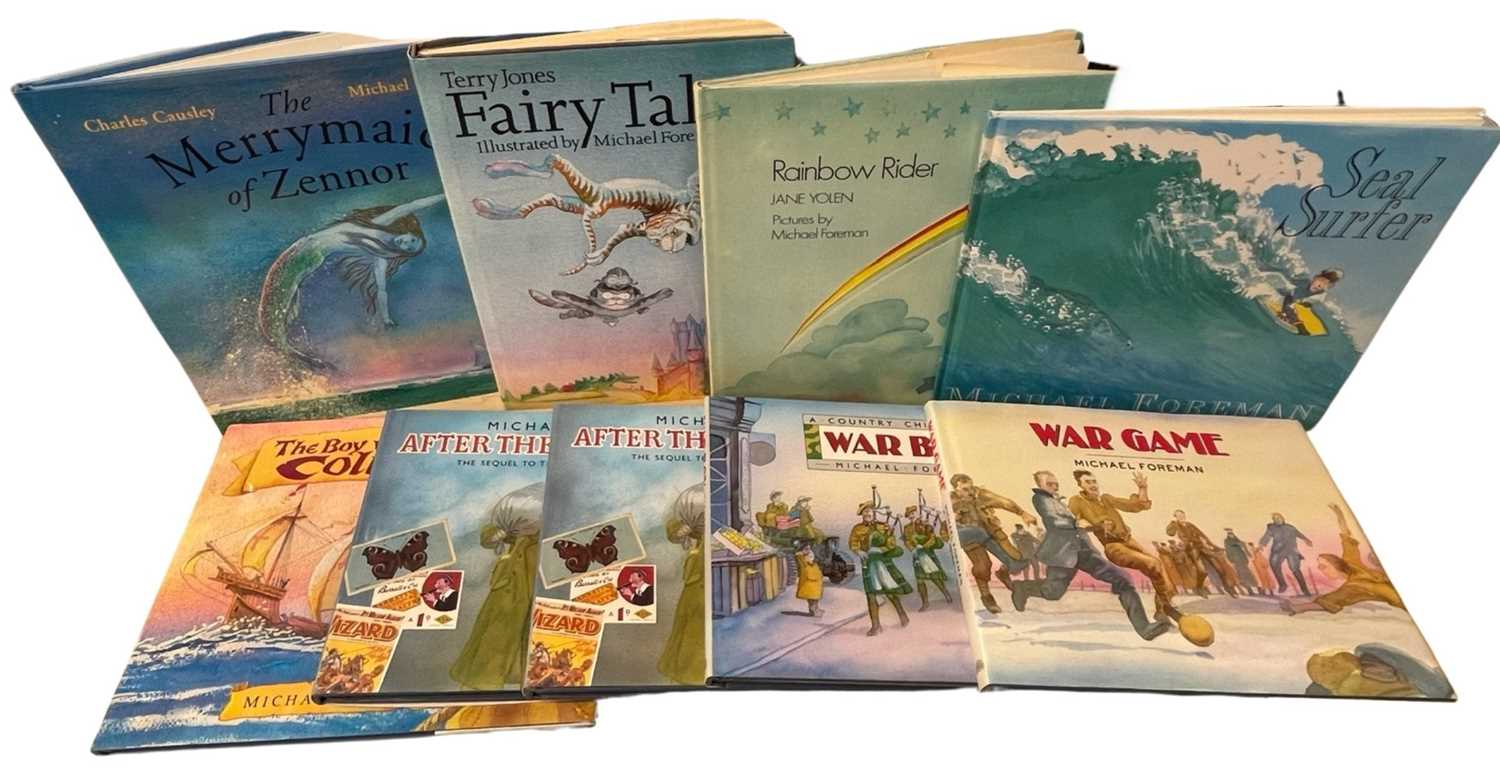 MICHAEL FOREMAN (Illus): Various titles: WAR BOY; THE MERMAID OF ZENNOR (Inscribed by authors to