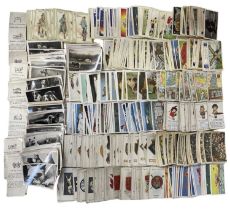 Tin containing a quantity of various 20th century cigarette cards
