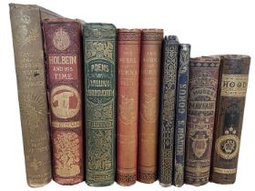 DECORATIVE CLOTH BINDINGS IN GILT, including Poems by William Wordsworth, Birket Foster,