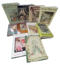 ONE BOX: ARTHUR RACKHAM, VARIOUS TITLES AND EDITIONS.