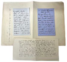 GENERAL WILLIAM CODRINGTON, son of Admiral Sir Edward Codrington. Two ALS signed by Codrington,