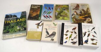 Quantity of 9 Ornithological books on birds of Sri Lanka and Australia