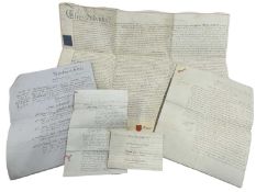 ONE PACKET: Various vellum documents, largely relating to Henry Howard of Colby Castle, Cumberland